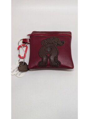 Handmade Maroon Chocolate Lab Poo Waste Bag Holder